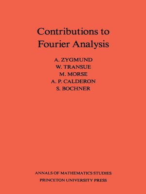 cover image of Contributions to Fourier Analysis